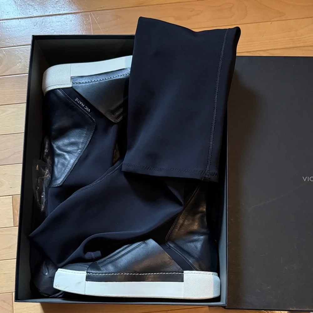 Vic Matie Monochrome High-Top Sneakers Boots size 38